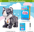 Marsjoy L:12" Pattern Gray Robot Cat Plush Cat Stuffed Animal Interactive Cat, Meow Kitten Touch Control, Electronic