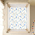 miaozhen 1 Pack 52x28 Cotton Crib Sheets for Baby Boys Girls Soft Squirrel Willow Off White Toddler Mattress Sheet