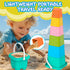 utoyz Set 18 Summer 1+ Splash & Sand Adventure Beach Toys for Toddlers with Pcs Stacking Cups, Watering Can, Bucket