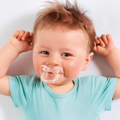 Chicco PhysioForma Pacifier - 100% Soft Silicone One Piece for Babies 0-6 Months, BPA & Latex Free, Pack of 4