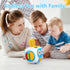 Sewovvmu 1-3 1 2 3 Musical Montessori Toys, Cube Sensory Toys for Toddlers with Light-up, Baby Busy Educational