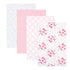 Luvable Friends Unisex Baby Cotton Flannel Receiving Blankets, Floral 4-Pack, One Size