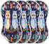 Bulletgxll Set 4, Owls on A Tree Unisex Baby Burp Cloths of Soft Absorbent Organic Cotton Muslin Burping Cloths