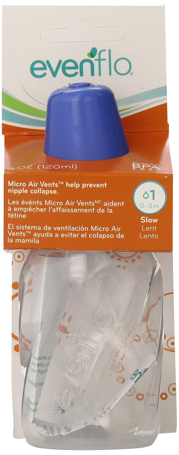 Evenflo Classic Clear Bottle, 4 Ounce, BPA Free