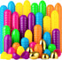 JOYIN 150PCS Easter Eggs, Plastic 2.3" 144PCS Colorful with 6PCS Golden Eggs