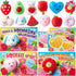 28 Packs JOYIN Valentines Day Gift Cards with Mochi Squishy Toys, Kawaii Mochi Squishy Toy to Squeeze Stress Relief