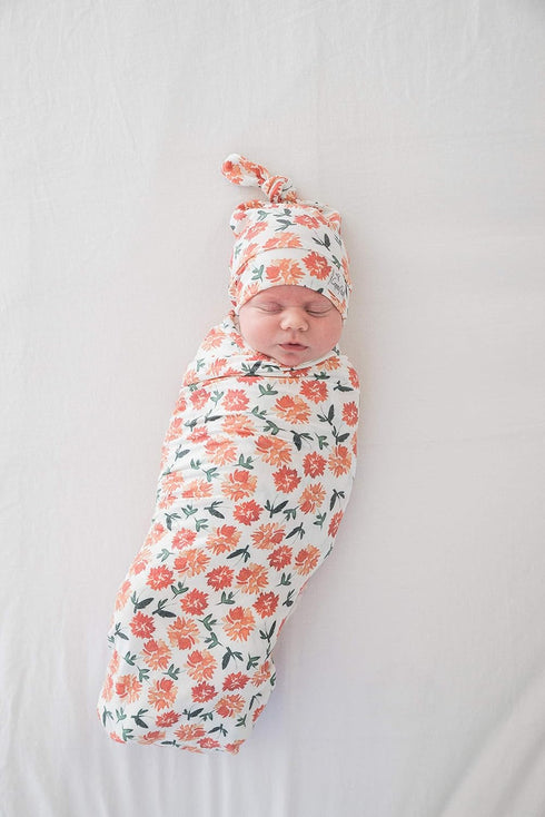 Hazel Large Knit Baby Swaddle Blanket by Copper Pearl