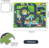 12 Foam Play Mat for Baby, Interlocking Foam Tiles, City Road Track Puzzle Mat Pieces