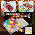 50PCS 2025 Set 4-8 3+ Enjoyjoy Mini Magnetic Tiles - Travel Magnet Tiles Portable On-The-Go Magnetic Tiles for Kids