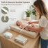 2 Pack 32x16 inches Konssy Muslin Changing Pad with Waterproof Lining Foam, Includes Soft & Cotton Cover, Baby Diaper