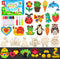 Worgree 48 Pcs DIY Wooden Magnets | Painting Kit for Kids Ages 4-12 | Glow in The Dark Party Favors and Gifts