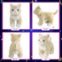 14'' Glow Guards Light up Kitty Stuffed Animal Soft Realistic Cat Plush Toy with LED Night Lights Glow Birthday