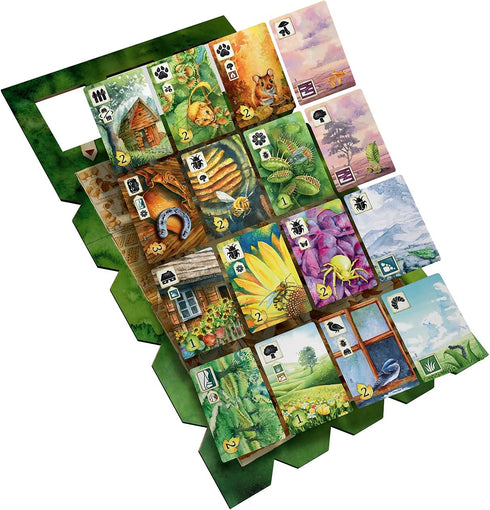 Meadow Board Game - Nature Observing Drafting and Set Collection Game, Strategic Exploration, Fun Family Game for Kids