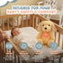 Gemma Joy Baby Sleep Soother Puppy for Baby Cry Activated Heartbeat Stuffed Animal Rechargeable Crib Soother with White