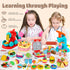 70 4 1 Sets 3-4-8, Playset Aprilwolf PCS in Dough for Kids Ages Art Crafts Dough Tools Kit, Ice Cream Noodle Hamburger