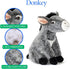 12 Inches The Petting Zoo Donkey Stuffed Animal Plushie, Gifts for Kids, Wild Onez Farm Animals, Donkey Plush Toy