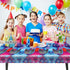 3pcs Video Game Tablecloth, Game Theme Birthday Decorations, Rectangular Plastic Table Covers for Kids