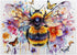 Flowers Bee Puzzles for Adults 1000 Pieces, Garden Bee Butterfly Jigsaw Puzzles, Nature Plant Impossible Animal Art Puzzle as Bee Home Decor