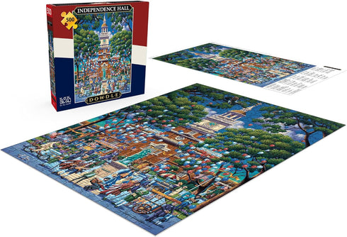 500 21.25 15.00 Buffalo Games - Eric Dowdle - Independence Hall - Piece Jigsaw Puzzle for Adults -Challenging Puzzle