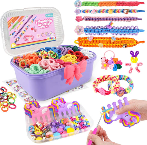 Nicella Bracelet Making Kit Gifts for Girls Ages 8-12, Weaving Loom Kit