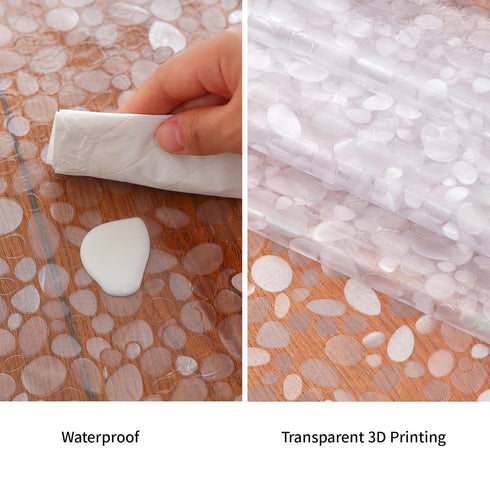 Plastic Splat Mat for Baby, Easy Cleaning Vinyl Floor Mat for Eating Messes, Waterproof High Chair Floor Protector