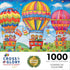 Floating on Cloud Nine by Cross & Glory - 1000 Piece Jigsaw Puzzle for Adults - Vibrant Hot Air Balloon Fantasy Picture, Best New Puzzles
