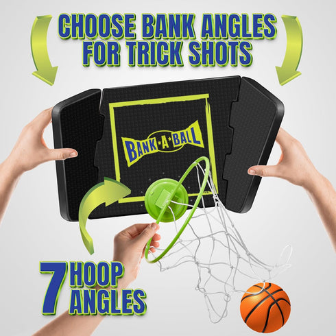 Mini Basketball Hoop for Adults & Kids, Indoor Portable Adjustable Set with Ball, Over The Door Hoop