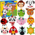 BAODLON Arts and Crafts Kits for Kids, 12 Pack Simple Crafts Animal Paper Plate Art Kit for Toddlers