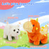 Hopearl Interactive Electronic Pet Plush Dinosaur - Walking Stegosaurus with Roaring and Moving Nodding Head for