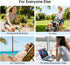 2026 38H JISULIFE Stroller Fan Small & Stylish with Cooling, Soft Night Light, OneClick Detachable for Stroller