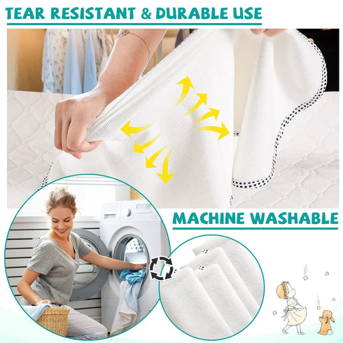 12 Pack Chumia Baby Waterproof Changing Pad Liners Portable Baby Changing Mat Soft Flannel Cotton Reusable Table Cover