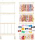 Dahey Headband Holder Bow Organizer for Girls Hair Bows Macrame Bow Holder