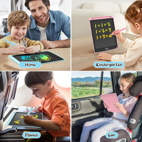 2 Pack LCD Writing Tablet for Kids, Doodle Board with 2 Bag, Electronic Drawing Tablet, Educational Toddler Toy