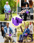 Universal Stroller Cup Holder with Mobile Phone Case, 2-in-1 Strollers Storage Rack, 360 Degrees Rotation Drink Holder