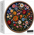 PICKFORU Vintage Wildflower Puzzles for Adults 1000 Pieces, Round Butterfly Bee Plant Puzzle