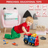 Truck Toys Set for Toddler, DIY Electric Train Assembly with Electric Drill, STEM Learning Toys for 3-8 Year Olds