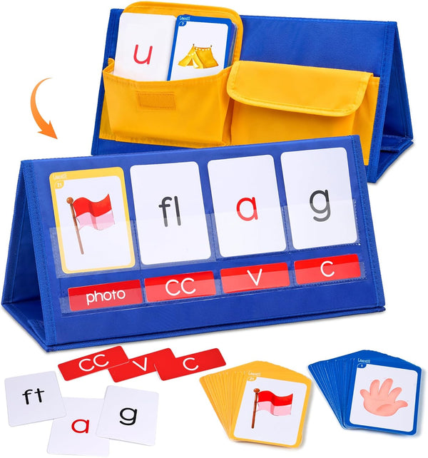 Gamenote Word Building Desktop Pocket Chart - CVCC & CCVC Word Phonics