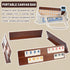 Deluxe Rummy Cube Game Set - 106 Tiles Classic Wooden Game with 4 Handmade Racks & Portable Canvas Bag