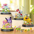 HI-REEKE Flower Butterfly Bouquet Building Block Set, 582 PCS Micro Mini Botanical Building Toy for Women