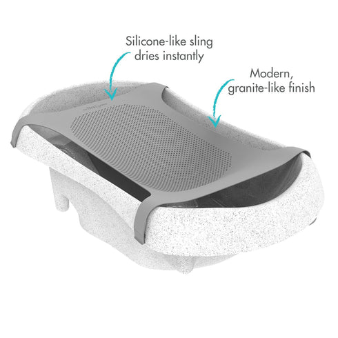 3 25 The First Years First Suds Newborn to Toddler Tub Stage Baby Bathtub with Soft, Non-Slip Infant Sling Birth
