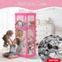 Stuffed Animal Zoo Wood, Large Stuffed Animal Storage Plushies Storage, Pink Toy Storage Organizer for Kids Room
