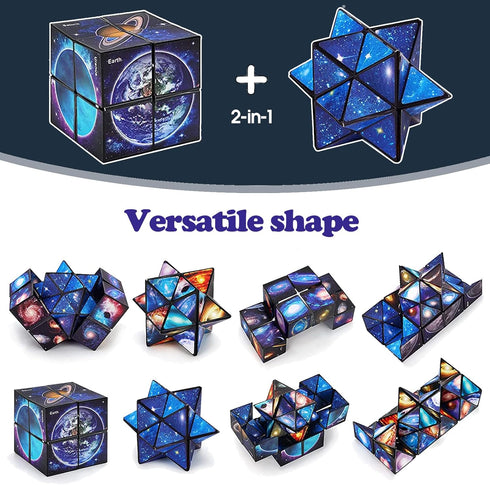 Infinity Cube Fidget Toy for Kids - Gifts for Boys and Girls Ages 8-12, Fun Star Cubes for Birthday Presents