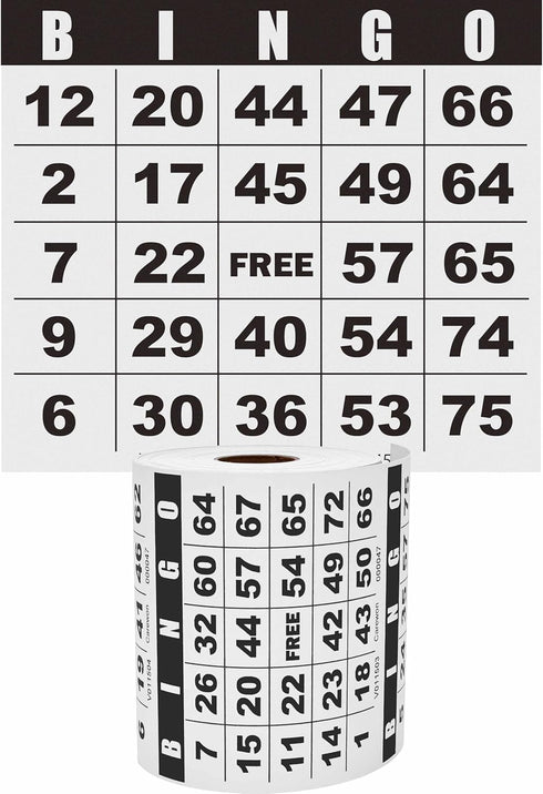 500 Bingo Cards | Bingo Sheets for Events, Customizable Book, Single or Multi Use for Daubers or Chips