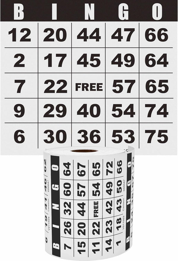500 Bingo Cards | Bingo Sheets for Events, Customizable Book, Single or Multi Use for Daubers or Chips