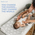 Jool Baby Serenity Soft Changing Pad + Washable Cover, Non-Slip - Fits Standard Changing Tables & Dressers (Cloud