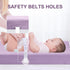 Pro Goleem Muslin Changing Pad Cover for Girls, Soft Breathable Fitted Cotton, 2 Pack (Pink&Purple)