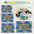 Rogara Car Rug Playmat, City Road Map Kids Rug, Educational Learning Play Mat, Soft Non-Slip Machine Washable ABC