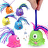 6PCS Light up Pulling Hair Screaming Monster - Flashing Hair-Pulling Anti Anxiety Toy for Kids and Adults Stress Relief