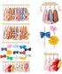 30 Dahey Headband Holder Bow Organizer for Girls Hair Bows Macrame Bow Holder Hair Accessories Hanger Necklace Display