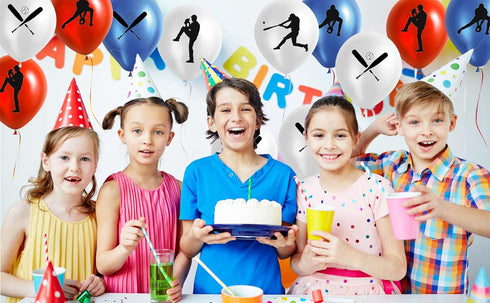 50 Baseball Party Latex Balloons for Sports Game Graduation Birthday Party Decorations Supplies